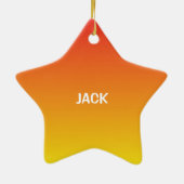 Jongen 12e verjaardag Sportbannen Keramisch Ornament (Achterkant)