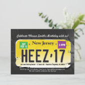 Jongen 17e verjaardag New Jersey Kaart (Staand voorkant)