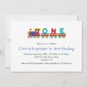 Jongen 1 Birthday Train Chugga Chugga Choo Choo (Achterkant)