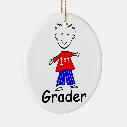 Jongen 1e graad keramisch ornament (Rechts)