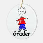 Jongen 1e graad keramisch ornament (Links)