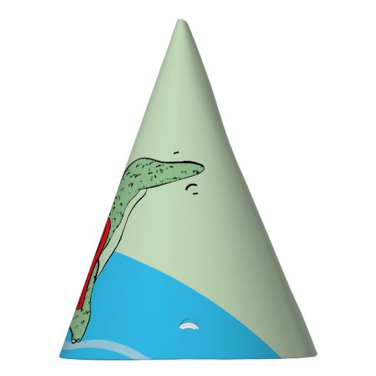 Jongen, 1e verjaardag dinosaurus feesthoedjes (Rechts)