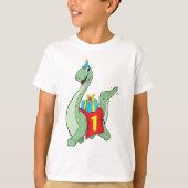 Jongen, 1e verjaardag dinosaurus t-shirt (Voorkant)