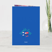 Jongen 1e verjaardag kaart thema (Achterkant)