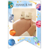 Jongen 1e verjaardag maandelijkse foto bunting vla vlaggetjes (Tweede vlag)