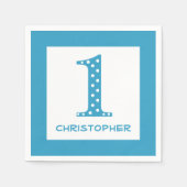 Jongen 1e verjaardag servet (Voorkant)