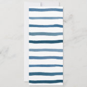 Jongen 1st Birthday Baptism Blue Nautical, Spaans Kaart (Achterkant)