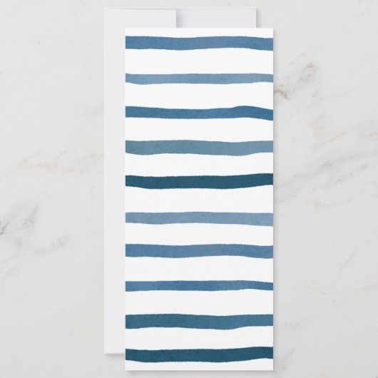 Jongen 1st Birthday Baptism Blue Nautical, Spaans Kaart (Achterkant)