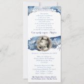 Jongen 1st Birthday Baptism Blue Nautical, Spaans Kaart (Voorkant)