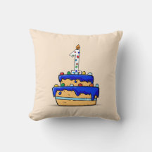 Jongen 1ste verjaardag, 1 op de zoete blauwe Cake