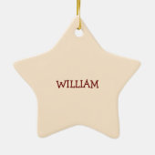 Jongen 2e verjaardag, 2 op de zoete blauwe Cake Keramisch Ornament (Achterkant)