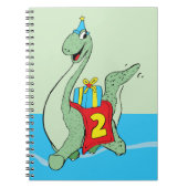 Jongen, 2e verjaardag dinosaurus notitieboek (Voorkant)