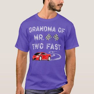 Jongen 2e Verjaardag Racer OmaTwee Fast 2e Race Bd T-shirt
