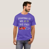 Jongen 2e Verjaardag Racer OmaTwee Fast 2e Race Bd T-shirt (Voorkant volledig)