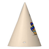 Jongen 3e verjaardag, 3 op de zoete blauwe Cake Feesthoedjes (Links)