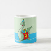 Jongen, 3e verjaardag dinosaurus koffiemok (Center)