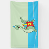 Jongen, 3e verjaardag dinosaurus spandoek (Verticaal)