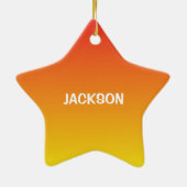 Jongen 3rd Birthday-sportzalen Keramisch Ornament (Achterkant)