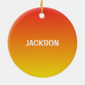 Jongen 3rd Birthday-sportzalen Keramisch Ornament (Achterkant)