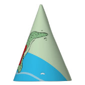 Jongen, 4e verjaardag dinosaurus feesthoedjes (Rechts)