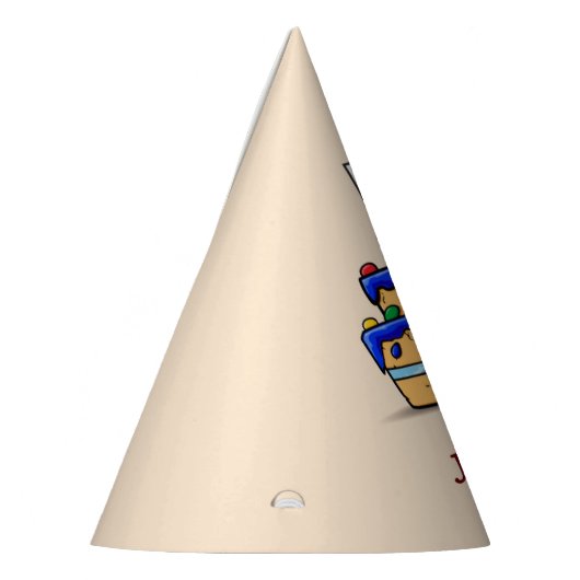 Jongen 5e verjaardag, 5 op de zoete blauwe Cake Feesthoedjes (Links)