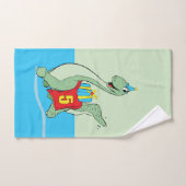 Jongen, 5e verjaardag dinosaurus bad handdoek (Handdoek)