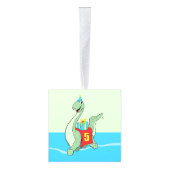 Jongen, 5e verjaardag dinosaurus decoratie (Rechts)