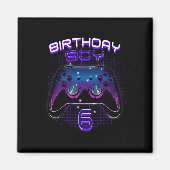 Jongen 6 Video Game Controller Gamer 6e verjaardag Magneet (Voorkant)