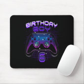 Jongen 6 Video Game Controller Gamer 6e verjaardag Muismat (Met muis)