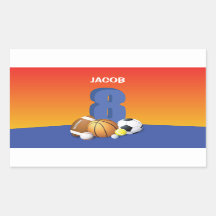 Jongen 8th Birthday Sports Balls