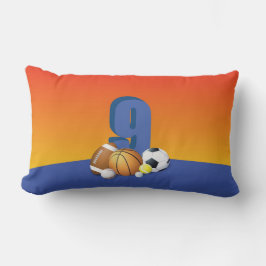 Jongen 9e verjaardag Sportbannalen Kussen