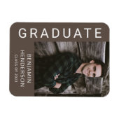 Jongen Afstuderen Klasse van 2022 Foto Magneet (Horizontaal)