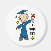 Jongen Afstuderen Magneet (Voorkant)