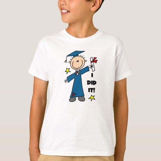Jongen Afstuderen T-shirt (Voorkant)