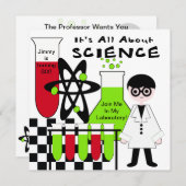 Jongen allemaal over de uitnodiging van de Birthda (Voorkant / Achterkant)