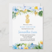 Jongen Ananas Baby Shower Kaart (Voorkant)