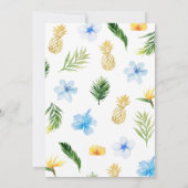 Jongen Ananas Baby Shower Kaart (Achterkant)