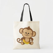 Jongen apen met Banana Tote Bag (Voorkant)