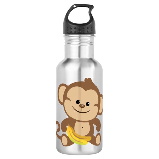 Jongen apen met Banana Waterfles (Voorkant)