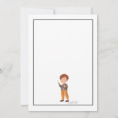 Jongen artistieke uitnodiging (Achterkant)