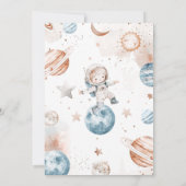 Jongen Astronaut eerste reis rond de verjaardag va Kaart (Achterkant)