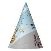 Jongen Auto Racing Thema 5e Verjaardag Feesthoedjes (Links)