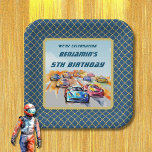 Jongen Auto Racing Thema 5e Verjaardagsfeest Papieren Bordje<br><div class="desc">Houd het raceleven gaande met dit charmante en unieke papieren bord - de racewagen is met de auto van de verjaardagsjongen op de voorplaats (natuurlijk). Ja,  doe mee aan de viering voor een heel speciaal verjaardagsfeestje. Eventuele ontwerpvragen sturen gewoon een chat en we zullen u graag helpen.</div>