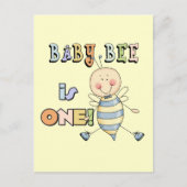 Jongen Baby Bee 1e Verjaardag Tshirts en geschenke Briefkaart (Voorkant)