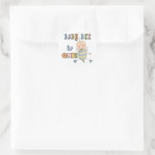 Jongen Baby Bee 1e Verjaardag Tshirts en geschenke Ronde Sticker (Tas)