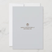 Jongen Baby Blue  Teddy Bear Gift Registry Kaart (Achterkant)