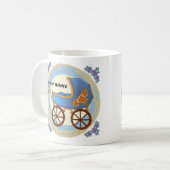 Jongen Baby Buggy Koffiemok (Voorkant links)