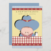 Jongen Baby Douche Uitnodigingen (Voorkant / Achterkant)