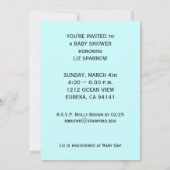 JONGEN BABY DOUCHE UITNODIGINGEN (Achterkant)