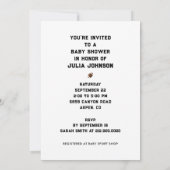 JONGEN BABY DOUCHE UITNODIGINGEN (Achterkant)